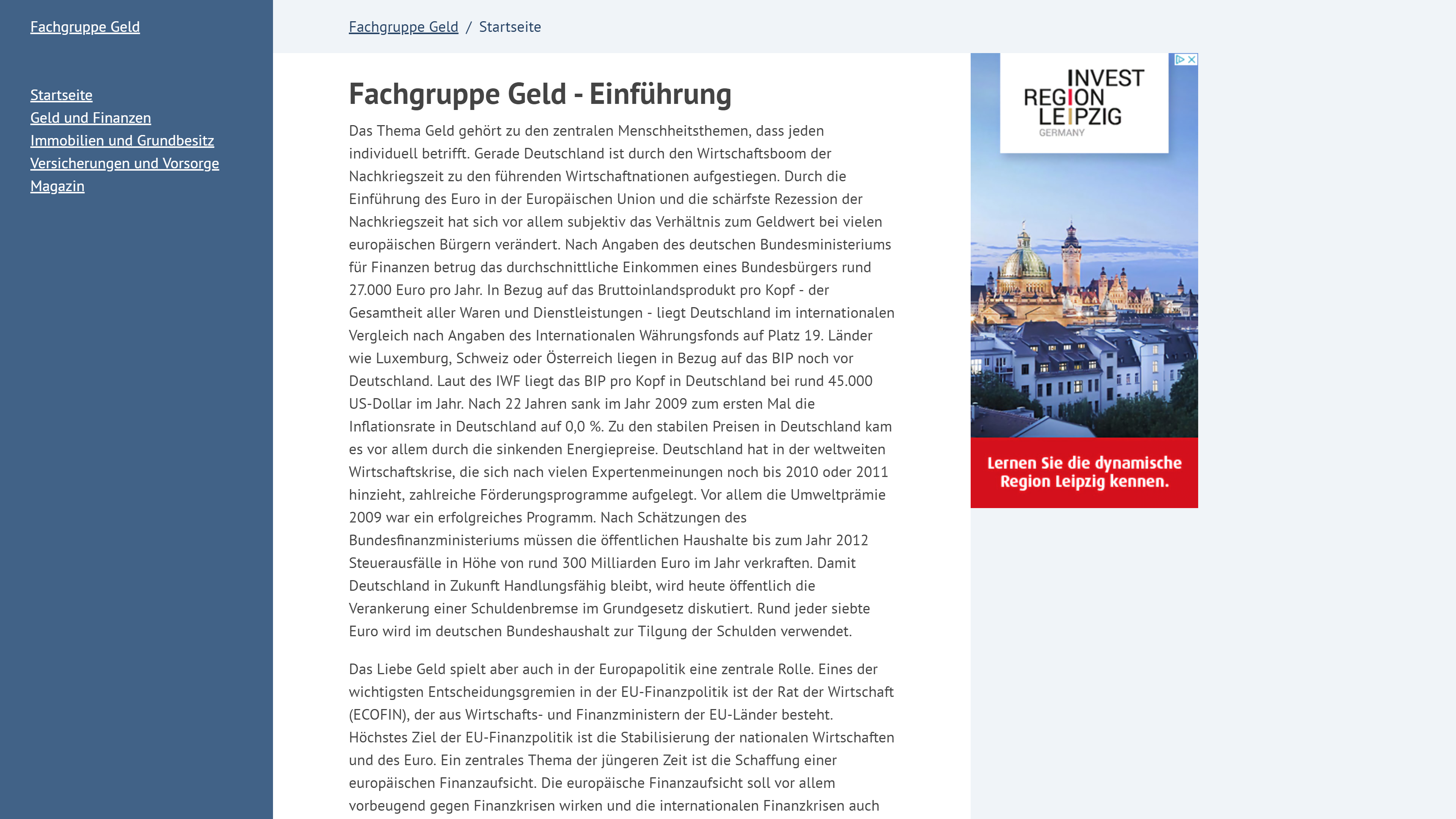 Finanzportal Fachgruppe-Geld.de